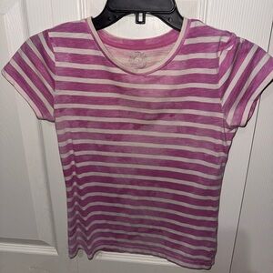 SO Purple and White Striped Tee